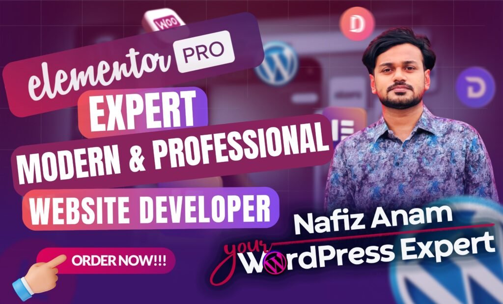 wordpress elementor and divi pagebuilder expert Nafiz Anam